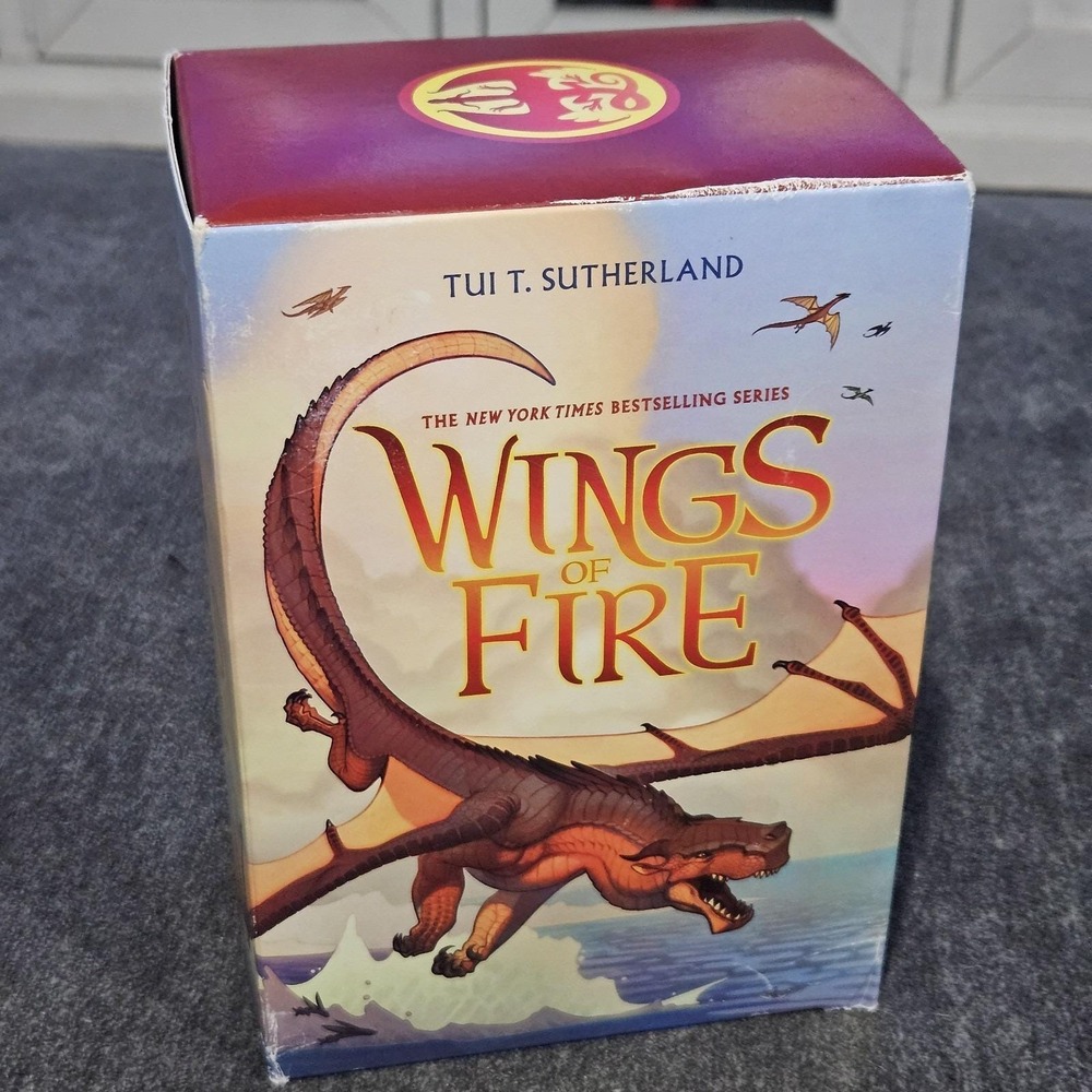 Boxed Set of 5 WINGS OF FIRE Books Series by Tui T. Sutherland Vol. 1-5 PB